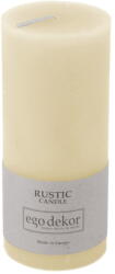 Rustic candles by Ego dekor Rust krémfehér gyertya, égési idő 58 óra - Rustic candles by Ego dekor