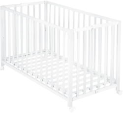 Roba Fehér összecsukható gurulós babaágy 60x120 cm Fold up - Roba