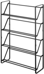 Yamazaki Frame fekete cipőtartó állvány, 4 szintes- YAMAZAKI