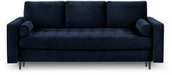 Milo Casa Santo kék kinyitható bársonykanapé - Milo Casa