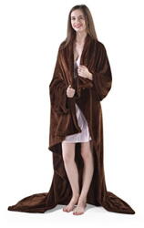 Restilo Lazy barna mikroszálas takaró, 180 x 150 cm - DecoKing