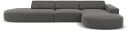 Micadoni Szürke bársony sarokkanapé (jobb oldali) Jodie - Micadoni Home - bonami - 743 740 Ft