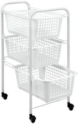 Metaltex San Diego gurulós tároló, magasság 68 cm - Metaltex