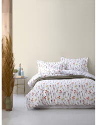 Mila Home Luxury Fehér egyszemélyes renforcé pamut ágyneműhuzat 140x200 cm Floral Dance Autumn - Mila Home Luxury