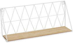 Casa Selección Fehér-natúr színű fali polc 48 cm - Casa Selección