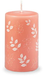 Unipar Pure Beauty narancssárgás rózsaszín gyertya, égési idő 40 óra - Unipar