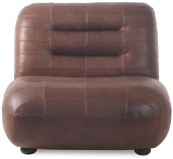 Dutchbone Barna bőr fotel Wyatt - Dutchbone