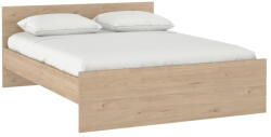 Tvilum Natúr színű franciaágy ágyrács nélkül 180x200 cm tölgyfa dekorral Naia - Tvilum