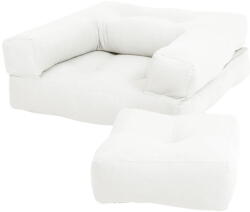 Karup Mini Cube Creamy kinyitható gyerekfotel lábtartóval - Karup Design