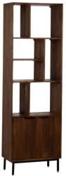 Ixia Barna mangófa könyvespolc 60x190x30 cm Sagara - Ixia