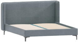 ROPEZ Kék kárpitozott franciaágy ágyráccsal 140x200 cm Basti - Ropez