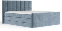 Maison de Reve Kék ágyneműtartós boxspring ágy 160x200 cm Ava - Maison de Rêve