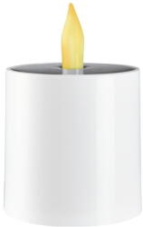 Star Trading Saul fehér kültéri napelemes LED gyertya, magaggás 7, 3 cm - Star Trading