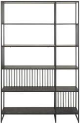Actona Fekete könyvespolc 120x185x35 cm Strington - Actona