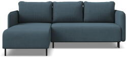Makamii Kék kinyitható-tárolóhelyes sarokkanapé (bal oldali) Luana - Makamii