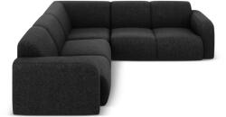 Micadoni Fekete sarokkanapé (variálható-L alakú) Molino - Micadoni Home