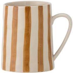 Bloomingville Okkersárga-fehér agyagkerámia bögre 440 ml Begonia - Bloomingville