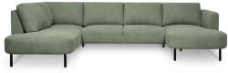 Scandic Zöld sarokkanapé (bal oldali-U alakú) Hero - Scandic
