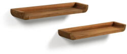 Kave Home Natúr színű teakfa polc készlet 2 db-os 50 cm Shamel - Kave Home