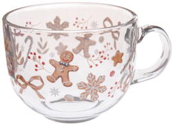 Dakls Üveg bögre karácsonyi mintával 500 ml Gingerbread - Dakls