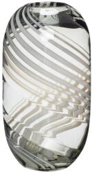 Hübsch Lara szürke üveg váza, magasság 28 cm - Hübsch