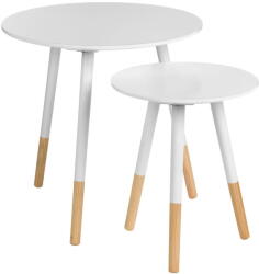 Premier Housewares Kerek tárolóasztal szett 2 db-os ø 48 cm Viborg - Premier Housewares