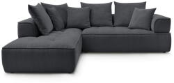 Bobochic Paris Sötétszürke zsenília sarokkanapé (bal oldali-L alakú) Whesley - Bobochic Paris