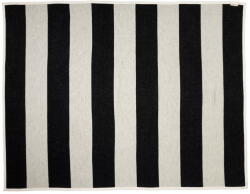 Pappelina Fekete-fehér gyapjúkeverék takaró 140x180 cm Bob Black Vanilla - Pappelina