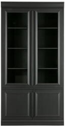 WOOOD Fekete borovi fenyő tálalószekrény 110x215x44 cm Organize - WOOOD