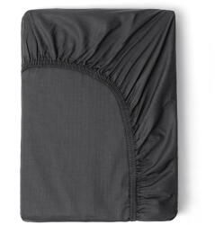 HIP Szürke pamut-szatén gumis lepedő, 180 x 200 cm - HIP