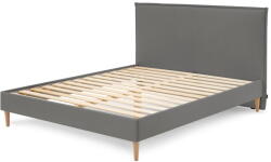 Bobochic Antracitszürke kárpitozott franciaágy ágyráccsal 180x200 cm Sary - Bobochic Paris - bonami - 225 230 Ft
