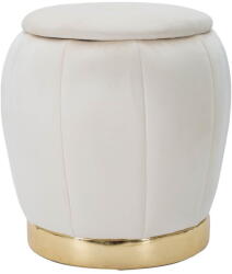 Mauro Ferretti Krémszínű bársony puff Paris - Mauro Ferretti