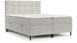 Maison de Reve Világosszürke ágyneműtartós boxspring ágy 200x200 cm Urbaneo - Maison de Rêve