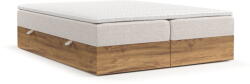 Maison de Reve Bézs-natúr színű ágyneműtartós boxspring ágy 140x200 cm Faro - Maison de Rêve