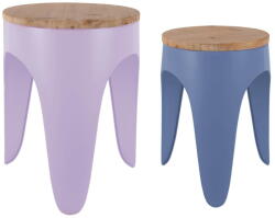 Leitmotiv Kék-lila fém ülőke szett 2 db-os Double Funky - Leitmotiv