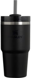 STANLEY Fekete rozsdamentes acél termosz szívószállal 600 ml Quencher H2.0 FlowState Tumbler Black - Stanley