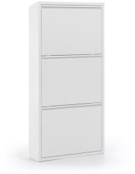 Kave Home Fehér fém billenő ajtós cipőtartó 50x103x15 cm Ode - Kave Home