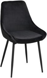Rowico Home Fekete bársony étkezőszék szett 2 db-os Sierra - Rowico