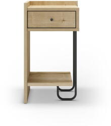 Marckeric Natúr színű éjjeliszekrény tölgyfa dekorral Mercure - Marckeric