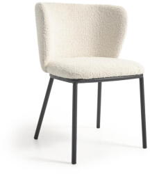 Kave Home Fehér kárpitozott étkezőfotel Ciselia - Kave Home