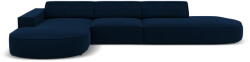 Micadoni Kék bársony sarokkanapé (bal oldali) Jodie - Micadoni Home - bonami - 743 740 Ft