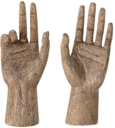 Bloomingville Tömörfa szobor készlet 2 db-os 13 cm Teis - Bloomingville