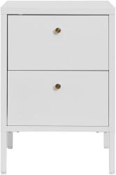 House Nordic Fehér fém éjjeliszekrény Dalby - House Nordic