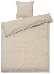 Juna Bézs egyszemélyes pamut-perkál ágyneműhuzat 140x200 cm Daisy - JUNA