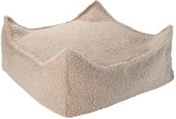 Wigiwama Világosbarna buklé gyerek babzsákfotel Square - Wigiwama