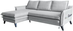 Miuform Charming Charlie világosszürke kinyitható sarokkanapé, bal oldali - Miuform