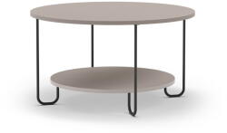 Marckeric Szürke kerek dohányzóasztal ø 80 cm Tonka - Marckeric