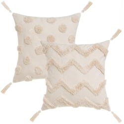 Casa Selección Díszpárna szett 2 db-os 45x45 cm Natural - Casa Selección