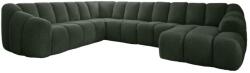 Miuform Sötétzöld sarokkanapé (bal oldali-U alakú) Shell - Miuform