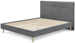 Bobochic Szürke kárpitozott franciaágy ágyráccsal 180x200 cm Tory - Bobochic Paris